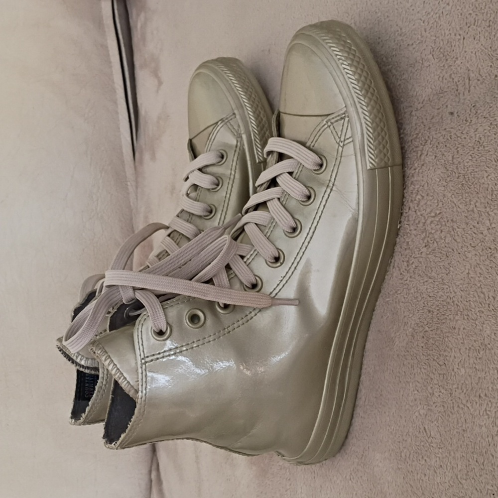 Converse Women's Metallic High Top Sneakers - Picture 2 of 11